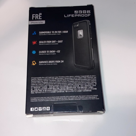 Lifeproof Fre Black IPhone 6 & IPhone 6s Waterproof Phone Case 77-52563 / New - Picture 9 of 12
